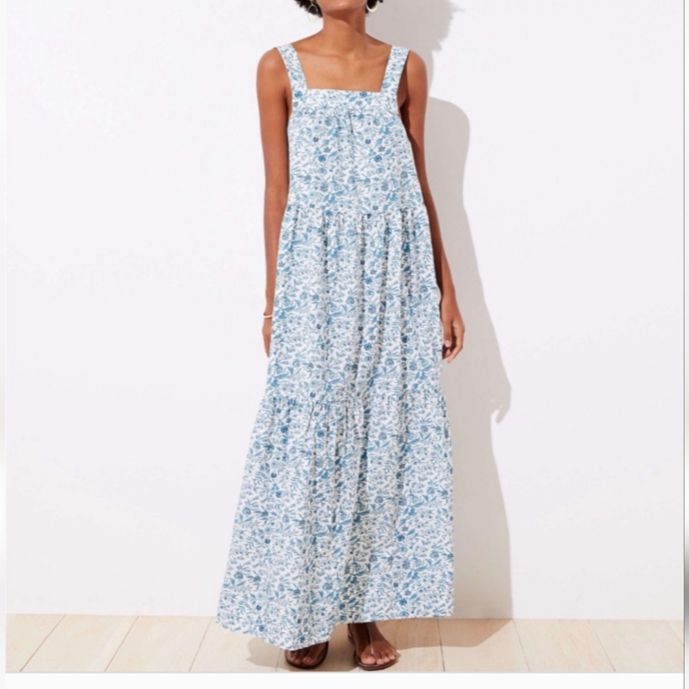 LOFT Floral MAX beach dress
